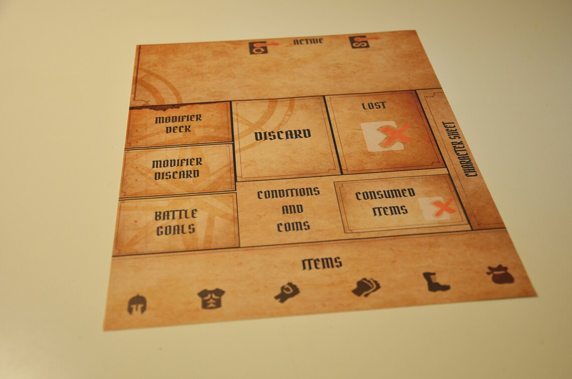 Jaws Of The Lion Gloomhaven Player mat Etsy