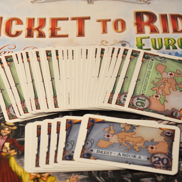 Ticket to Ride Europe 32 new destination tickets fans made