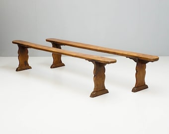 Pair of Elm Benches