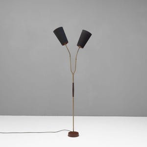 Swedish Twin Neck Floor Lamp