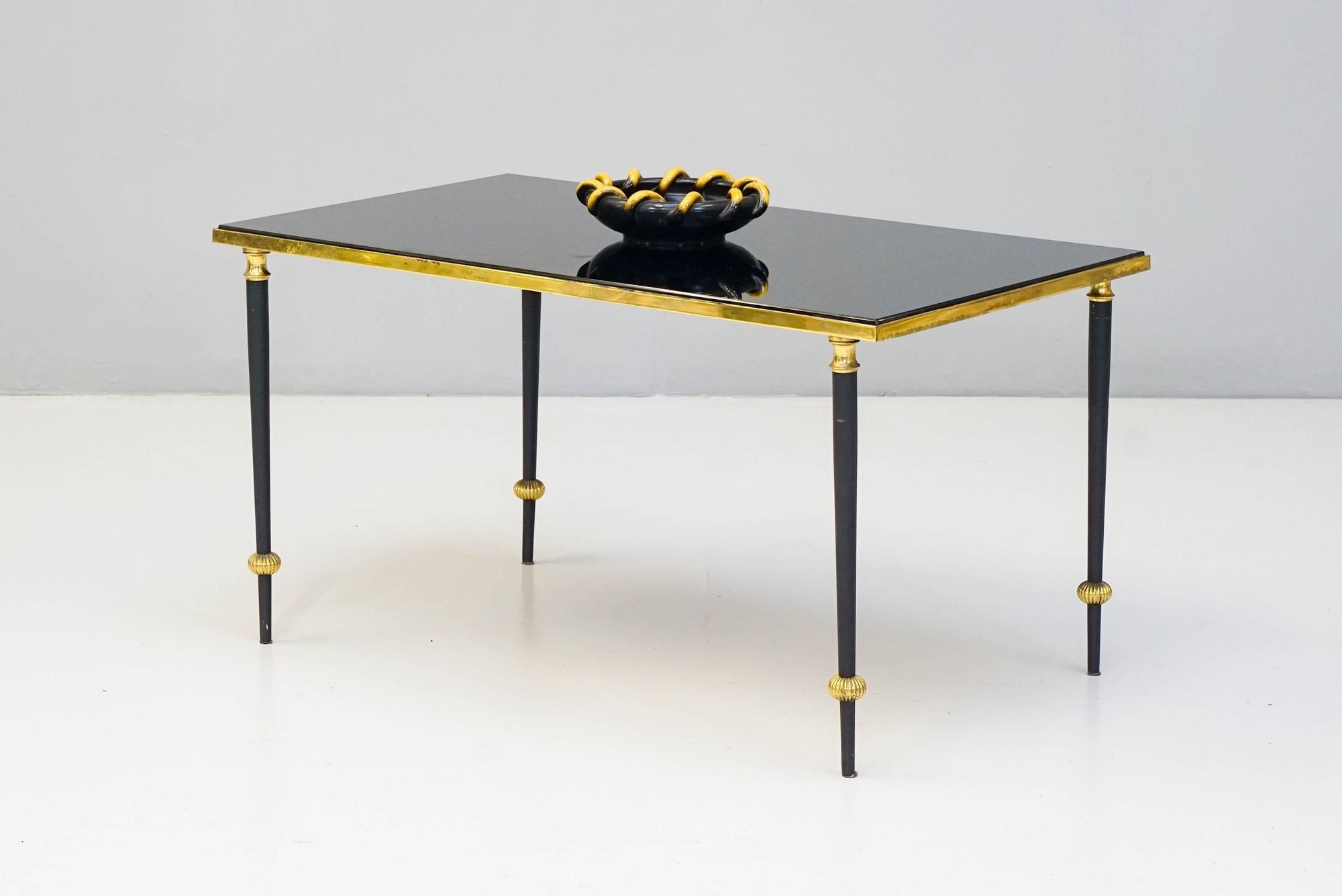 Black and brass coffee table deals