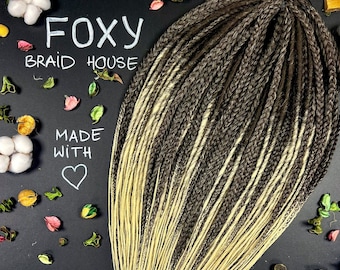 Handmade Ombre Blond Synthetic Dreads, Boho Style Extensions