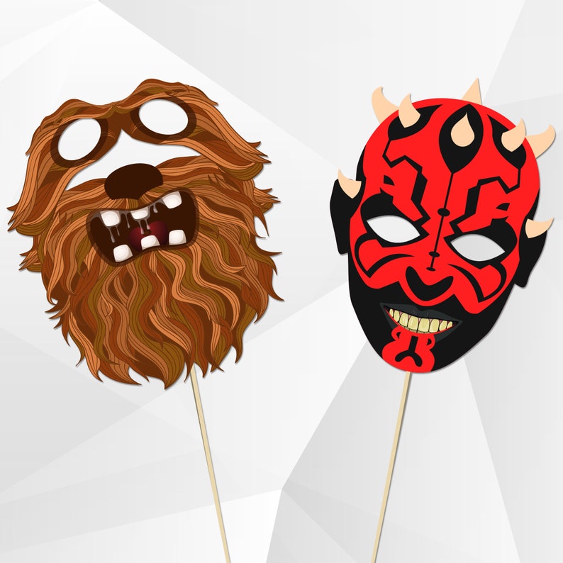 Star Wars Inspirated Photo Booth Props Printable Star Wars | Etsy