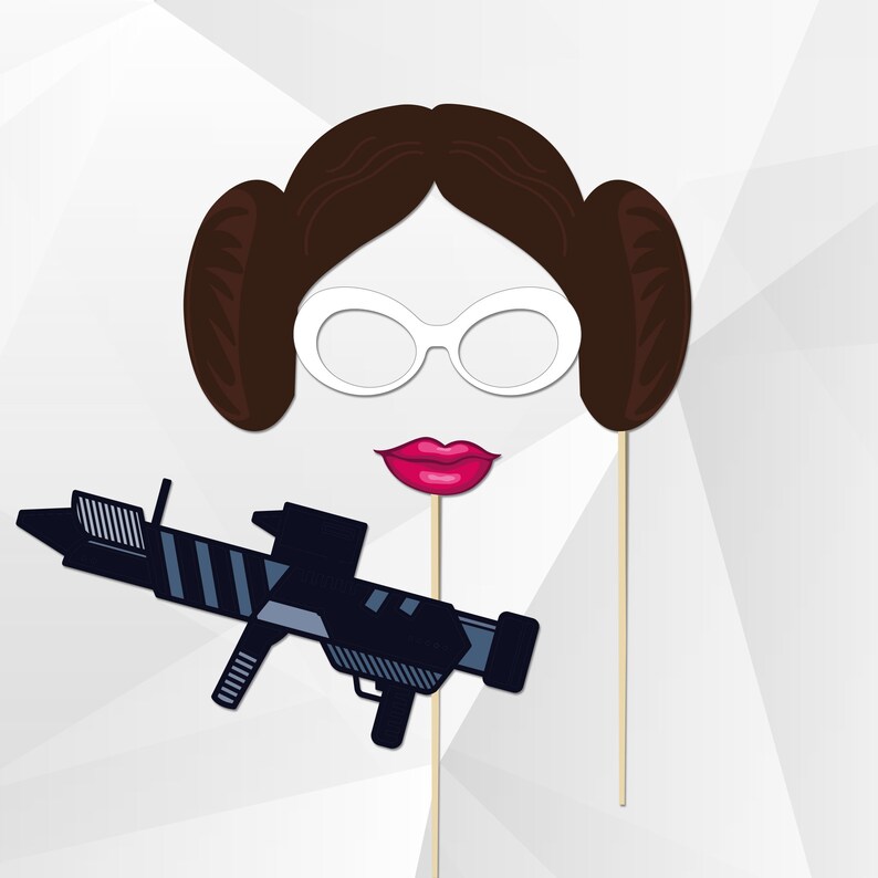 Star Wars Inspirated Photo Booth Props Printable Star Wars | Etsy