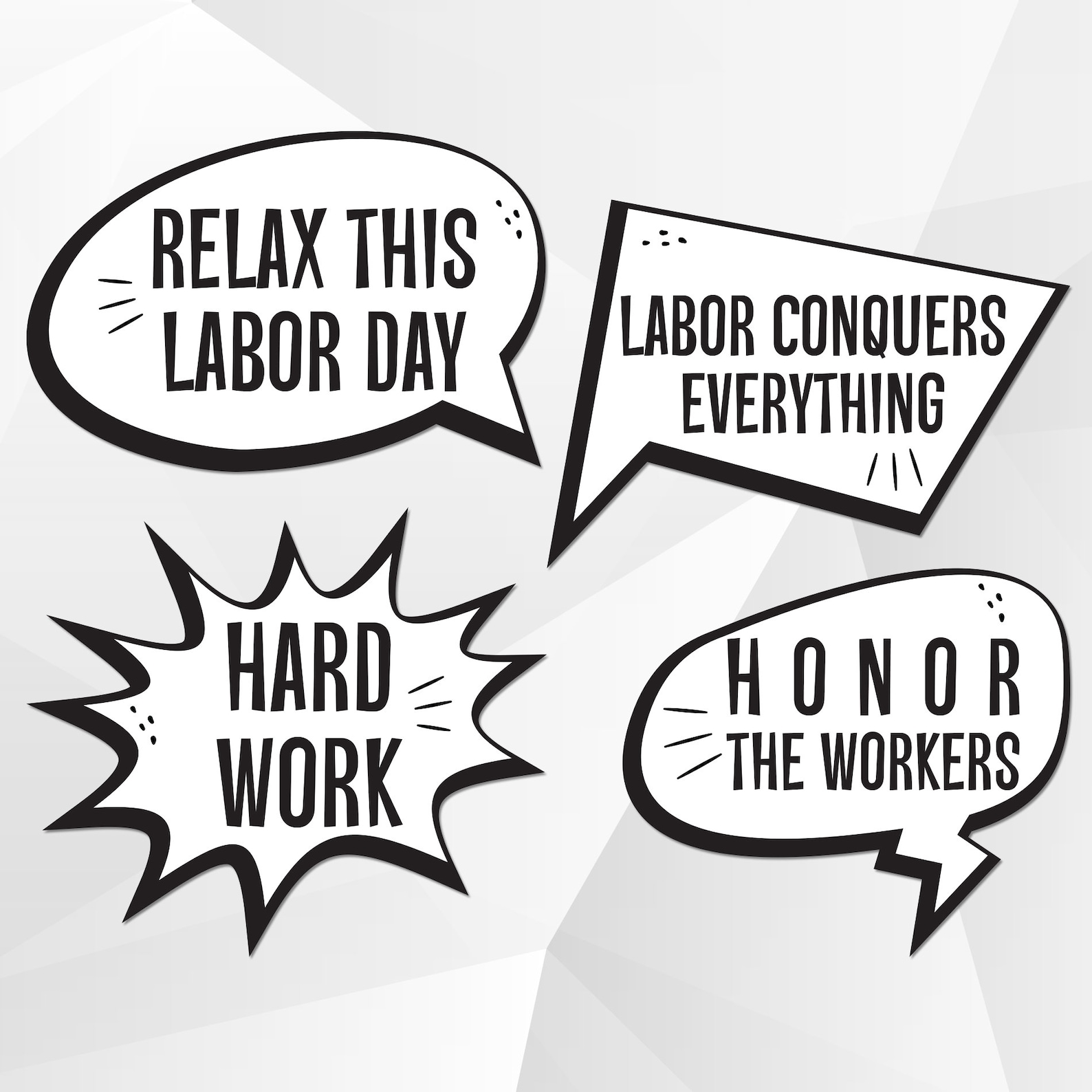 Labor Day Photo Booth Props Printable Labor Day Party Photo | Etsy