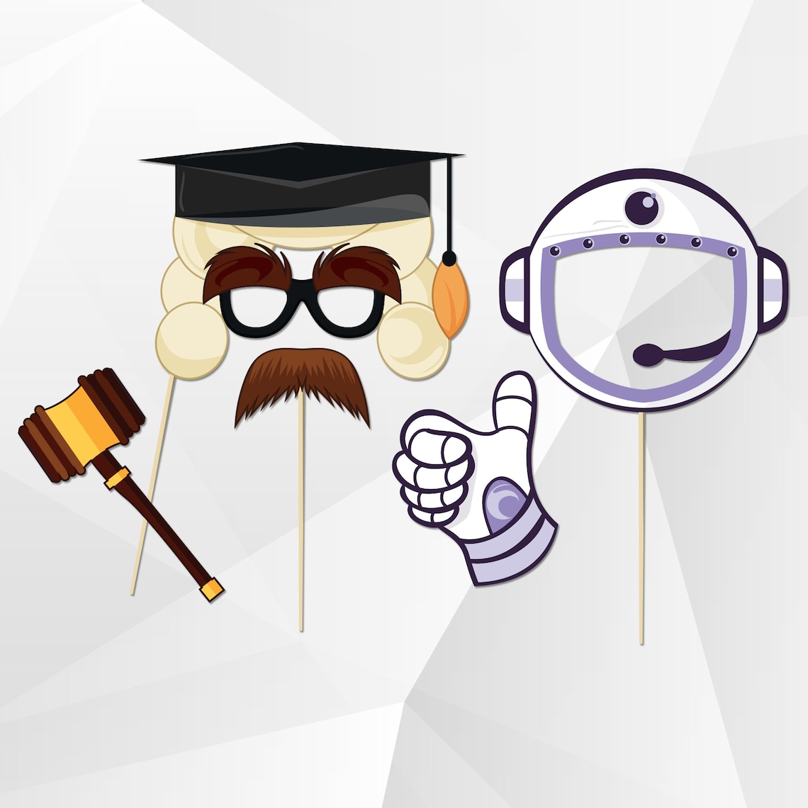 Labor Day Photo Booth Props Printable Labor Day Party Photo | Etsy