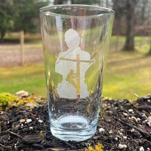 Lineman, Lineman Glass, Gift for Lineman, Personalized Lineman Gift, Powerline Technician, Juicer, Gift for Dad, Electrician, Wireman