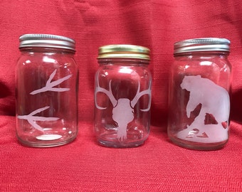 Pint Jar, Mason Jar, Storage, Custom Pint Or Mason Jars For Storage Home Decor Design Made To Order