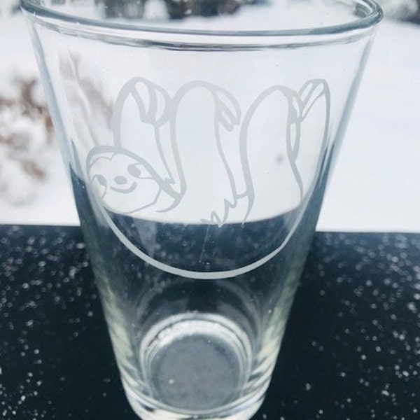 Sloth, Personalized Sloth Gift, Sloth Glass, Sloth Shot Glass, Sloth Gift, Sloth Mug