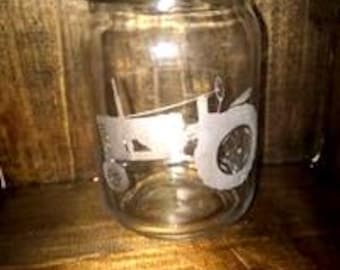 Tractor Soap Dispenser, Tractor Pint Glass, Farm Glassware, Personalized Tractor Mug, Tractor Beer Glass, Gift for Farmer, Tractor Mug