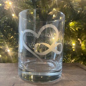 Eternal Love, Eternal Love Glasses, Eternal Love Gift, Wedding Wine Glasses, Heart Glass, Love Wine Glass, Eternal Love