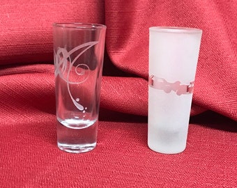 Vaso de chupito grabado personalizado, regalo de cumpleaños número 21, regalo para padrinos de boda