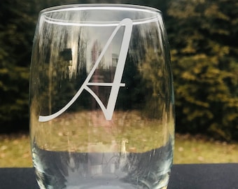 Vaso personalizado con inicial, Vajilla personalizada, Vaso de pinta con monograma, Regalo de padrino, Regalo de boda, Vaso de whisky personalizado