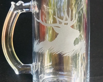 Vaso de whisky de alce, Vaso de alce grabado, Taza de alce, Regalo para cazador de alces, Vasos de alce, Vaso de chupito de alce