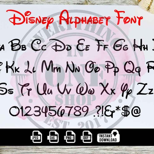 Disney Font Stencil Large Printable