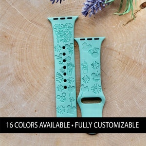 Cinturino per Apple Watch con incisione Disney Snacks, cinturino personalizzato per Apple Watch, cinturino per Apple Watch, cinturino per Apple Watch da donna, cinturino per orologio