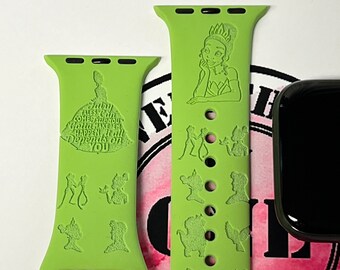 Tiana Engraved Apple Watch Band: Princess and the Frog Personalized Band
