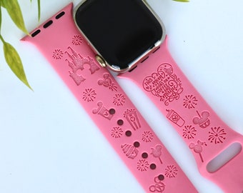 Disney Snacks Engraved Apple Watch Band, Personalized Watch Band, Apple Watch Band, Apple Watch Band for Women, Watch Band