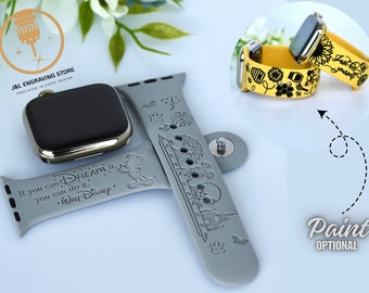 Disney Parks Monorail Engraved Apple Watch Band, Personalized Watch Band, Apple Watch Band, Apple Watch Band for Women, Watch Band