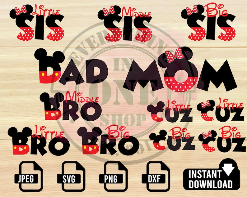 Download DISNEY FAMILY SVG Disney Mom Dad svg Disney Bundle svg | Etsy