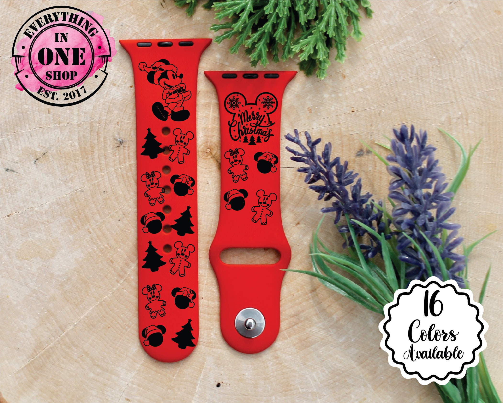 Christmas Disney Apple Watch Band, Mickey Christmas Watch Band, Minnie Christmas Watch Band, Apple Watch Band for Women, Watch Band