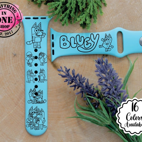 Bluey Apple Watch Band Bluey Laser Engraved Watch Band Etsy