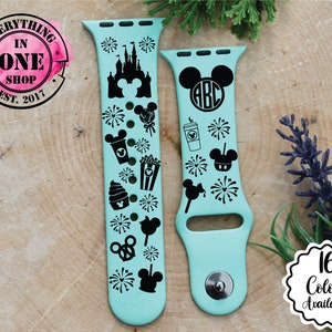 Disney Apple Watch Band, Laser Engraved Watch Band, Disney 50th anniversary, Personalized Watch Band, Apple Watch Band for all series