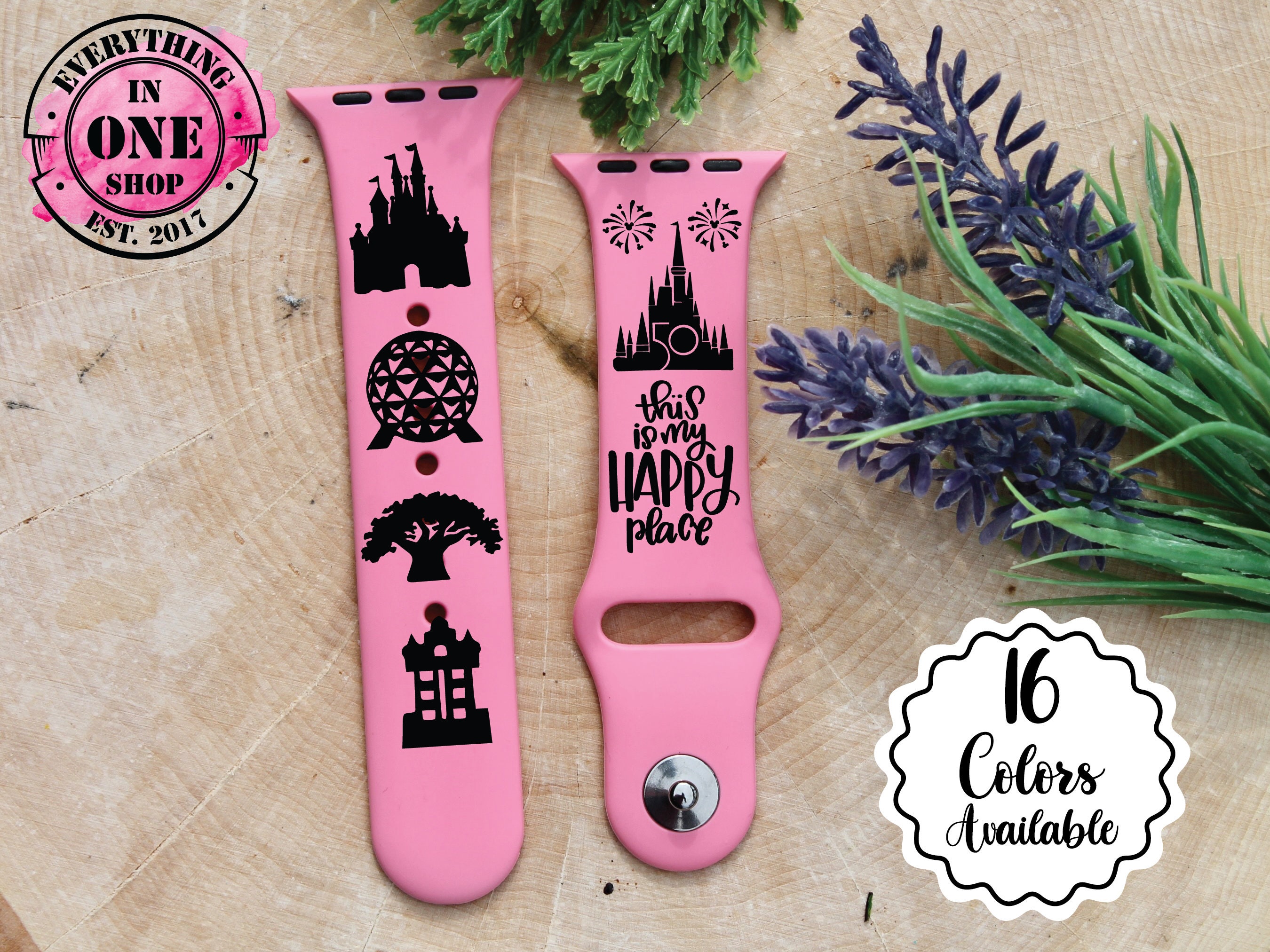 【Disney】US Disney Parks プライド Apple Watchバンド Disney Parks Engraved Apple Watch Band | 38mm 40mm 41mm 42mm