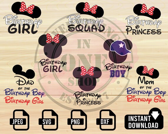 Download Disney Birthday Svg Disney Bundle Svg Disney Bundle Disney Etsy
