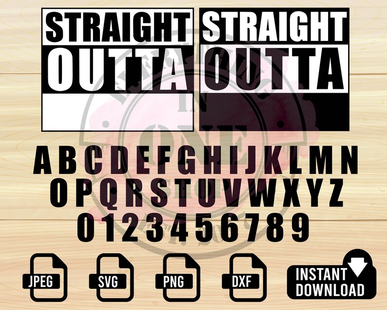 STRAIGHT OUTTA svg, Straight outta your text svg, Straight Outta Timeout, svg files for cricut, svg, svg files, svg file 