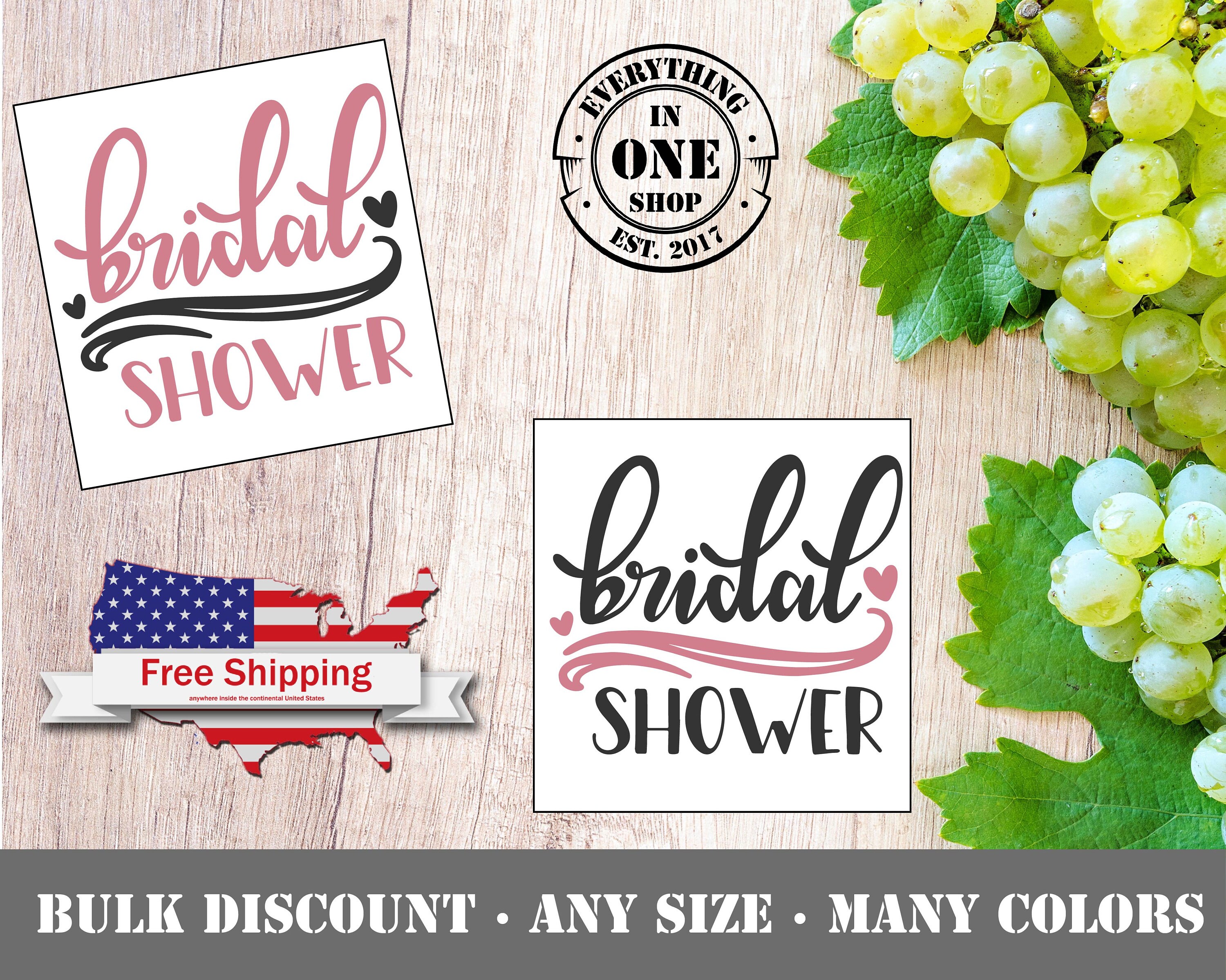 Bridal Shower Decal Bridal Party Decal Bride Decal Wedding Etsy