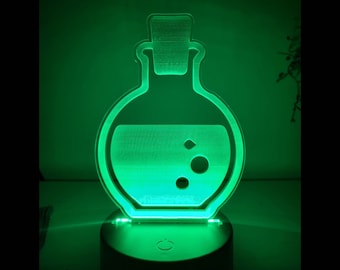 Potion Bottle color changing Led Blade lamp