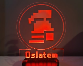 Runescape OSRS Ironman personalized blade lamp