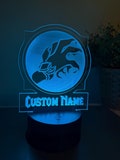 WoW personalized desk blade lamp
