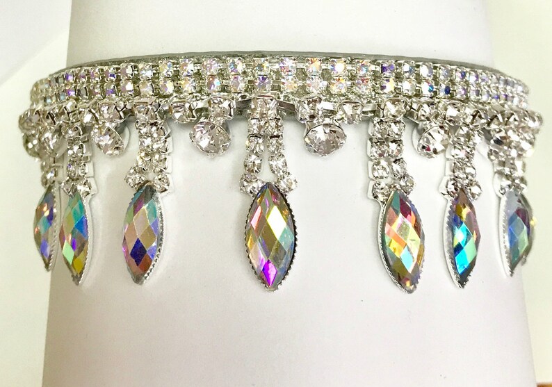 Diamond Marquis Aurora Princess Tiara Bling Crystal image 1