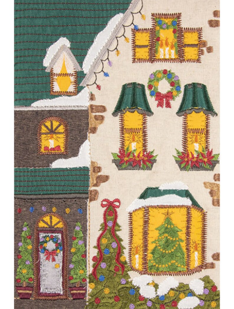 Christmas Village Quilt Anita Goodesign | Etsy