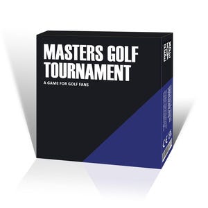 Torneo de golf Masters Juego deportivo para fanáticos del golf con 50 tarjetas de preguntas e incluye una ronda de Quién es Quién en cada tarjeta.