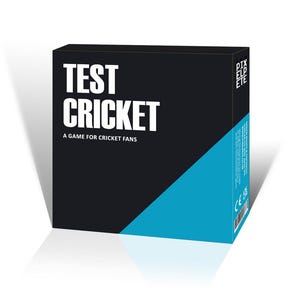 Juego de prueba de cricket deportivo para fanáticos del cricket con 50 tarjetas de preguntas e incluye una ronda de Quién es Quién en cada tarjeta.