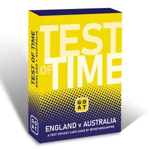 Test of Time, GOAT card game for lovers of Cricket - England v Australia