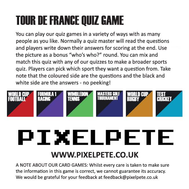 Jeu De Cartes Le Tour De France Cyclisme – Irlande, Plastique, TBE