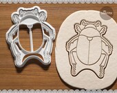 Scarab Beetle. Cookie Cutter. Biscuit Plastic Cutter. Cake Decor. Gift Idea. Candy making. Baking. Stamp. 3D printed.