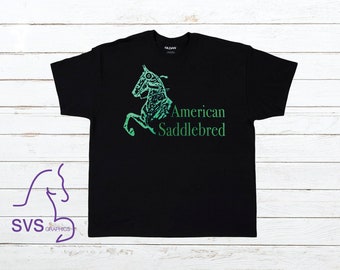 Arabian / Morgan Horse / Saddlebred  Blue Ribbon Saddleseat - Unisex T-shirt