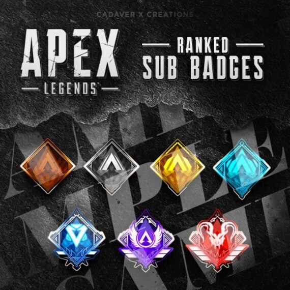 Apex Legends Ranked Twitch Sub Bagdes Twitch Overlay Etsy