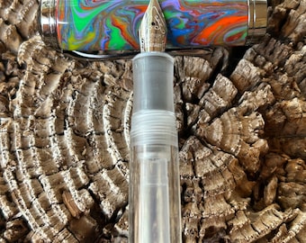 Pluma estilográfica de demostración hecha a mano: diseño personalizado torneado