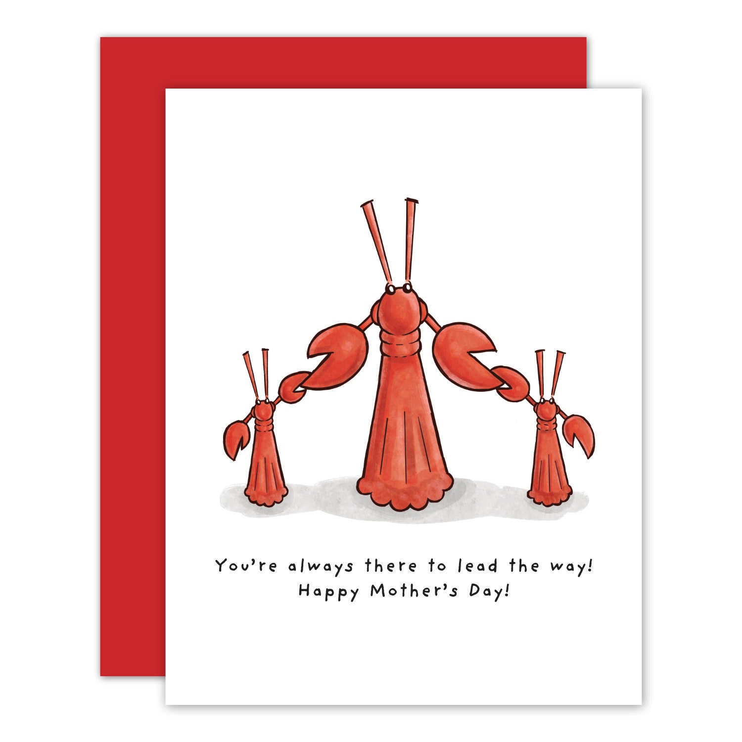 Little Lobster Mother's Day Card Etsy