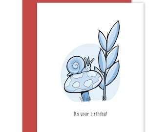 Snail Birthday Card