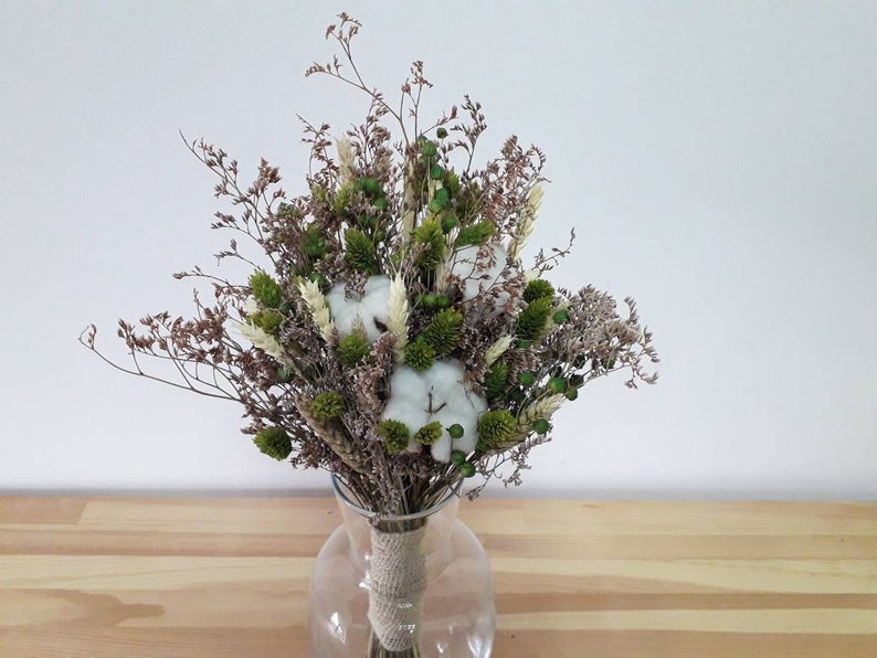 Dried flower bouquet Wildflower Alternative Fall Rustic Bridal Greenery bouquet Woodland Country Boho wedding decor Natural dried flowers
