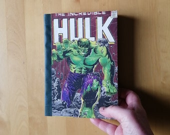 Hulk and Iron Man journal A5, Superhero Marvel Comics Note Book.