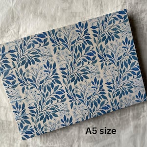 Watercolour Sketchbook with 300gsm Cotton-Mix Paper - Blue Floral Cover image 2