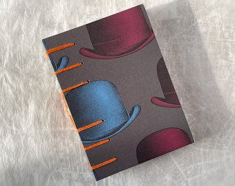 A6 Sketchbook, Bowler Hat Artists Sketchbook, Magritte Inspired.